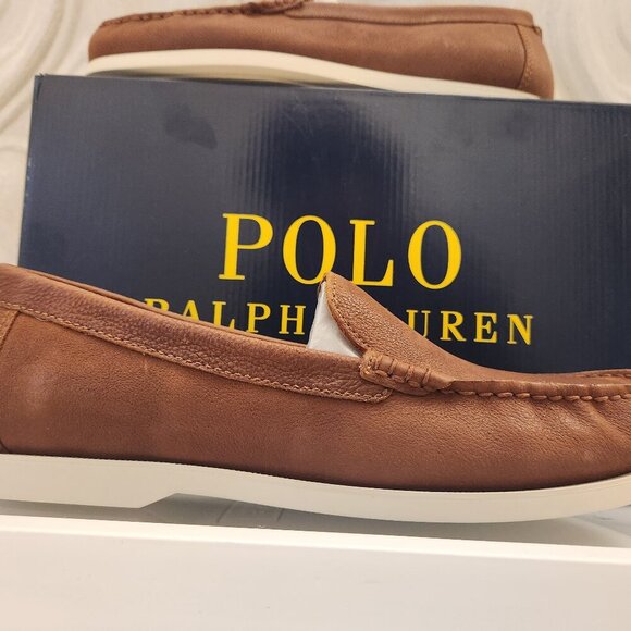 Polo Ralph Lauren Merton Venetian Leather Loafers. NIB. Size 10 D - Picture 1 of 12